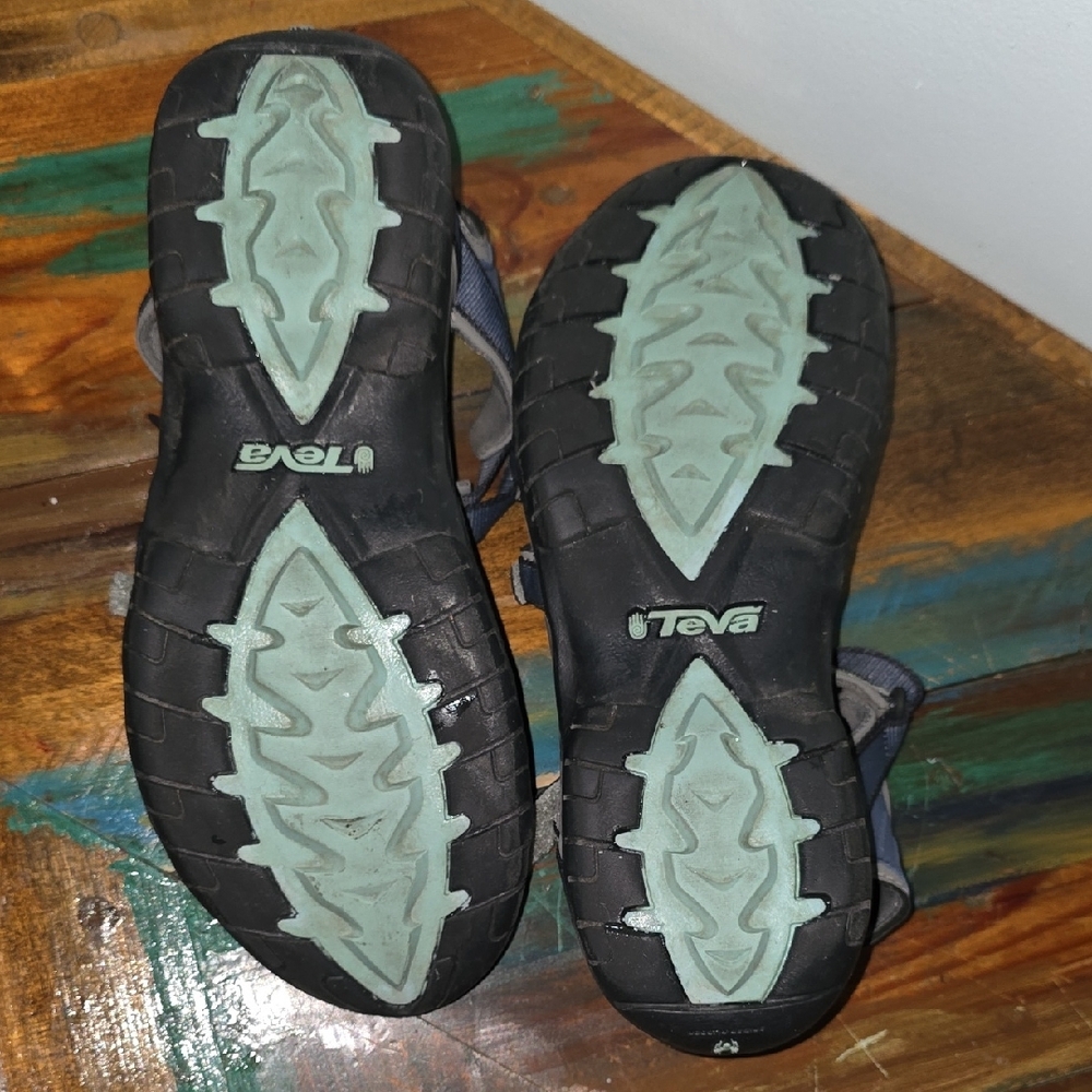 Teva Women's Multi-Strap Sandals - Dark Blue/Gray Size 10 - Picture 5 of 5